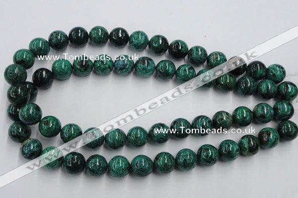 CCS206 15.5 inches 14mm round natural Chinese chrysocolla beads