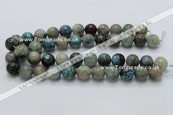 CCS23 15.5 inches 20mm round natural chrysocolla gemstone beads