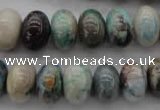 CCS27 15.5 inches 10*14mm rondelle natural chrysocolla gemstone beads