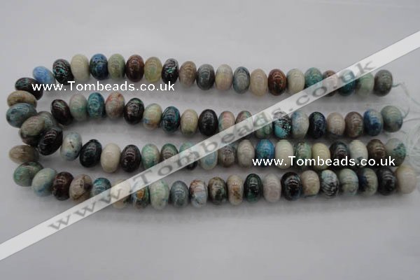 CCS27 15.5 inches 10*14mm rondelle natural chrysocolla gemstone beads