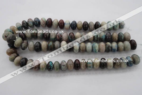 CCS28 15.5 inches 10*16mm rondelle natural chrysocolla gemstone beads