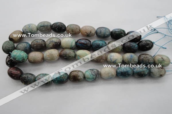 CCS30 15.5 inches 15*20mm drum natural chrysocolla gemstone beads