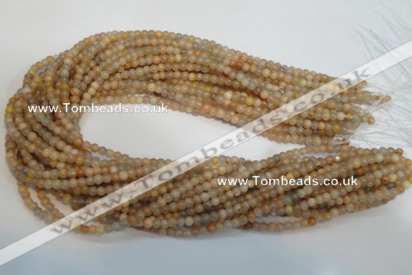 CCS301 15.5 inches 4mm round natural sunstone beads wholesale