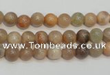 CCS302 15.5 inches 6mm round natural sunstone beads wholesale