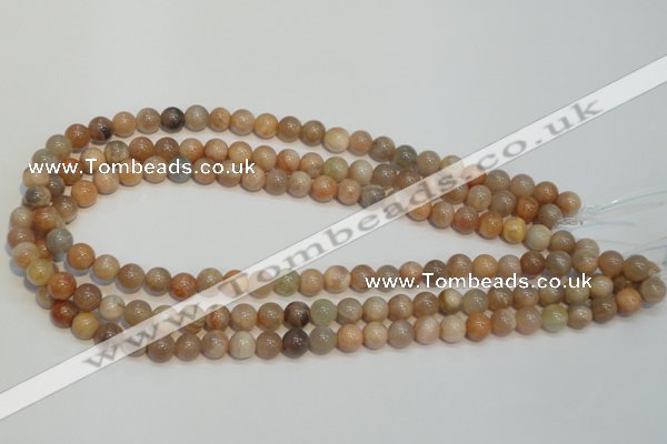 CCS303 15.5 inches 8mm round natural sunstone beads wholesale