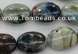 CCS35 15.5 inches 15*20mm oval natural chrysocolla gemstone beads