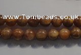 CCS351 15.5 inches 6mm round AB grade natural golden sunstone beads