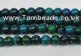 CCS400 15.5 inches 4mm round dyed chrysocolla gemstone beads