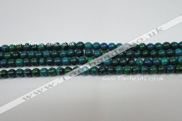 CCS400 15.5 inches 4mm round dyed chrysocolla gemstone beads