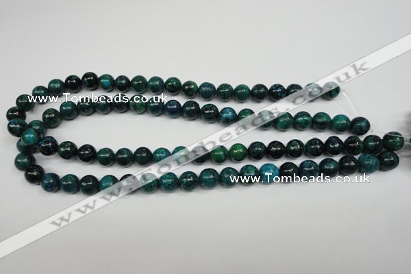 CCS403 15.5 inches 10mm round dyed chrysocolla gemstone beads