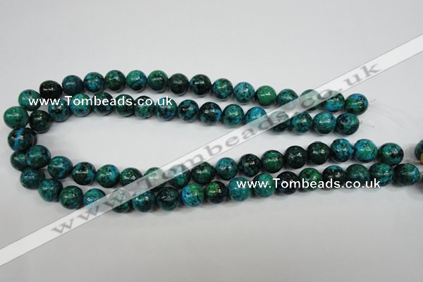 CCS404 15.5 inches 12mm round dyed chrysocolla gemstone beads