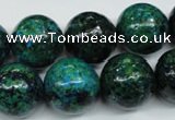 CCS407 15.5 inches 18mm round dyed chrysocolla gemstone beads