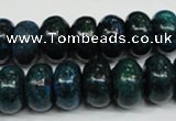 CCS415 15.5 inches 8*14mm rondelle dyed chrysocolla gemstone beads