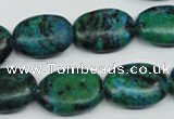 CCS445 15.5 inches 15*20mm oval dyed chrysocolla gemstone beads