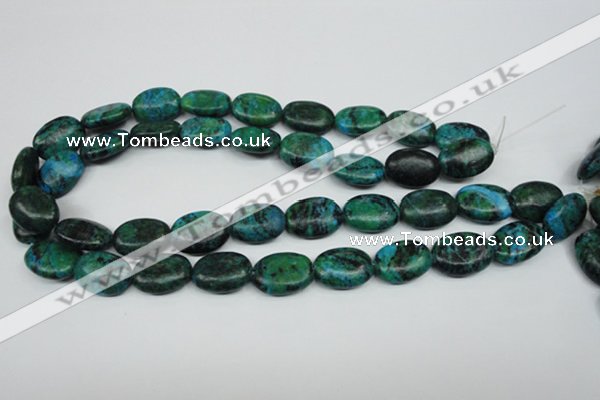 CCS445 15.5 inches 15*20mm oval dyed chrysocolla gemstone beads