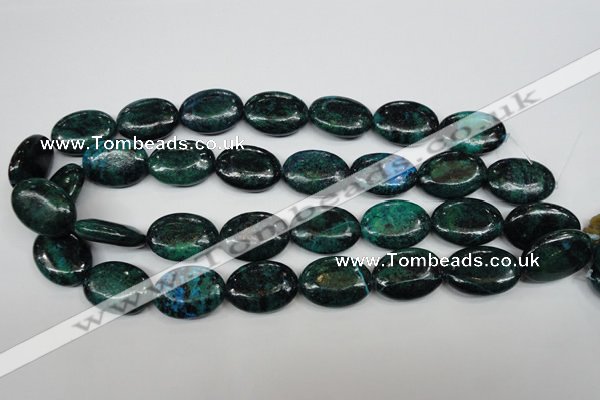 CCS446 15.5 inches 18*25mm oval dyed chrysocolla gemstone beads