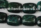 CCS475 15.5 inches 15*20mm rectangle dyed chrysocolla gemstone beads
