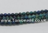 CCS50 16 inches 4mm round dyed chrysocolla gemstone beads wholesale