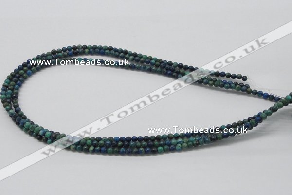 CCS50 16 inches 4mm round dyed chrysocolla gemstone beads wholesale