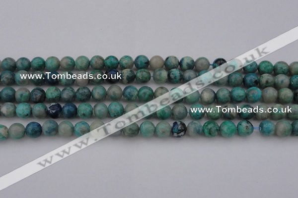 CCS512 15.5 inches 8mm round natural chrysocolla gemstone beads