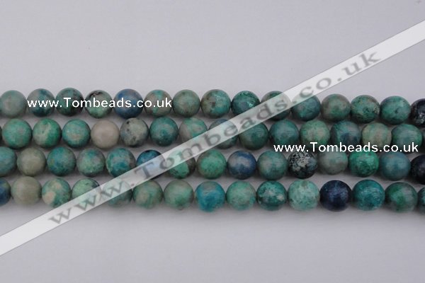 CCS514 15.5 inches 12mm round natural chrysocolla gemstone beads