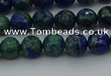 CCS532 15.5 inches 8mm faceted round dyed chrysocolla beads