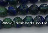 CCS533 15.5 inches 10mm faceted round dyed chrysocolla beads