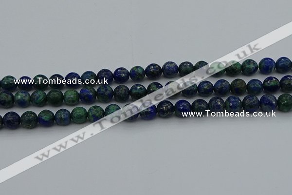 CCS533 15.5 inches 10mm faceted round dyed chrysocolla beads