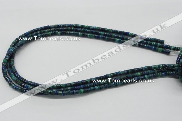 CCS54 16 inches 2*7mm heishi dyed chrysocolla gemstone beads