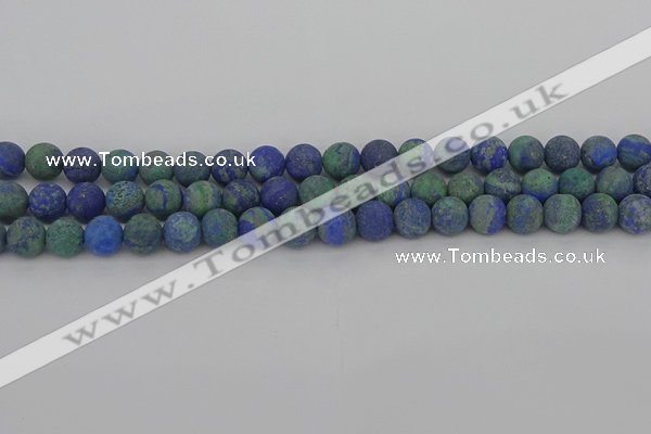 CCS542 15.5 inches 8mm round matte dyed chrysocolla beads