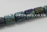 CCS55 16 inches 10*12mm cylinder dyed chrysocolla gemstone beads