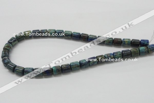 CCS55 16 inches 10*12mm cylinder dyed chrysocolla gemstone beads