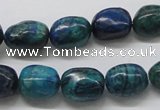 CCS58 16 inches 12*15mm nuggets dyed chrysocolla gemstone beads