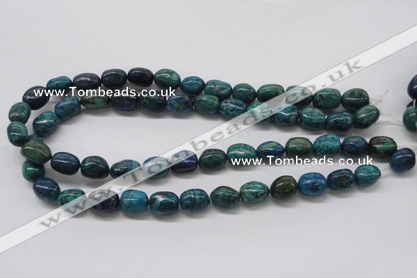 CCS58 16 inches 12*15mm nuggets dyed chrysocolla gemstone beads