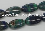 CCS60 16 inches 10*20mm oval dyed chrysocolla gemstone beads