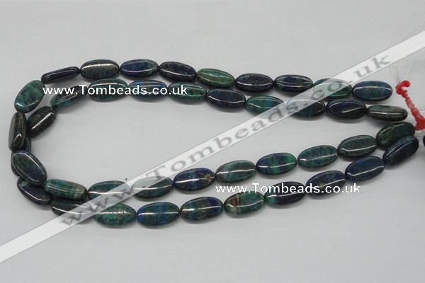 CCS60 16 inches 10*20mm oval dyed chrysocolla gemstone beads