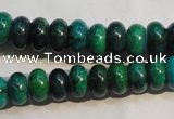 CCS616 15.5 inches 6*10mm rondelle dyed chrysocolla gemstone beads