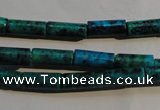 CCS624 15.5 inches 5*13mm tube dyed chrysocolla gemstone beads