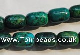 CCS628 15.5 inches 10*14mm drum dyed chrysocolla gemstone beads