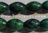 CCS633 15.5 inches 13*18mm rice dyed chrysocolla gemstone beads