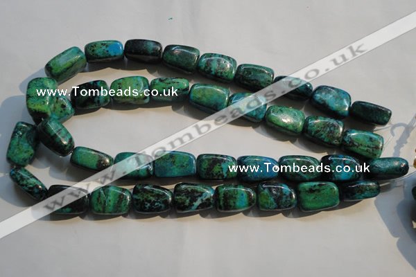 CCS648 15.5 inches 14*20mm nuggets dyed chrysocolla gemstone beads