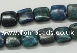 CCS65 16 inches 12*12mm square dyed chrysocolla gemstone beads