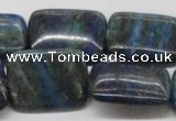 CCS69 16 inches 22*30mm rectangle dyed chrysocolla gemstone beads