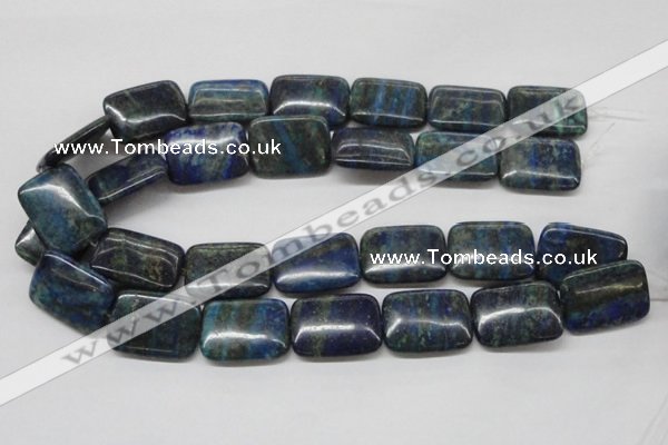CCS69 16 inches 22*30mm rectangle dyed chrysocolla gemstone beads