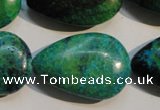 CCS695 15.5 inches 20*30mm flat teardrop dyed chrysocolla beads