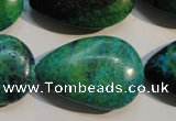 CCS695 15.5 inches 20*30mm flat teardrop dyed chrysocolla beads