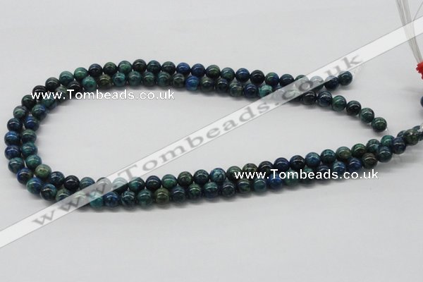 CCS72 15.5 inches 14mm round dyed chrysocolla gemstone beads