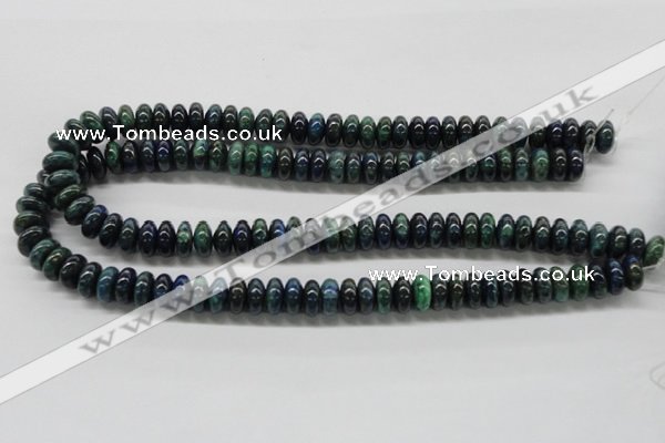 CCS74 15.5 inches 6*10mm rondelle dyed chrysocolla gemstone beads