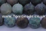 CCS764 15.5 inches 12mm round matte natural chrysocolla beads