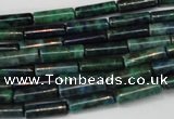 CCS77 15.5 inches 4*13mm tube dyed chrysocolla gemstone beads